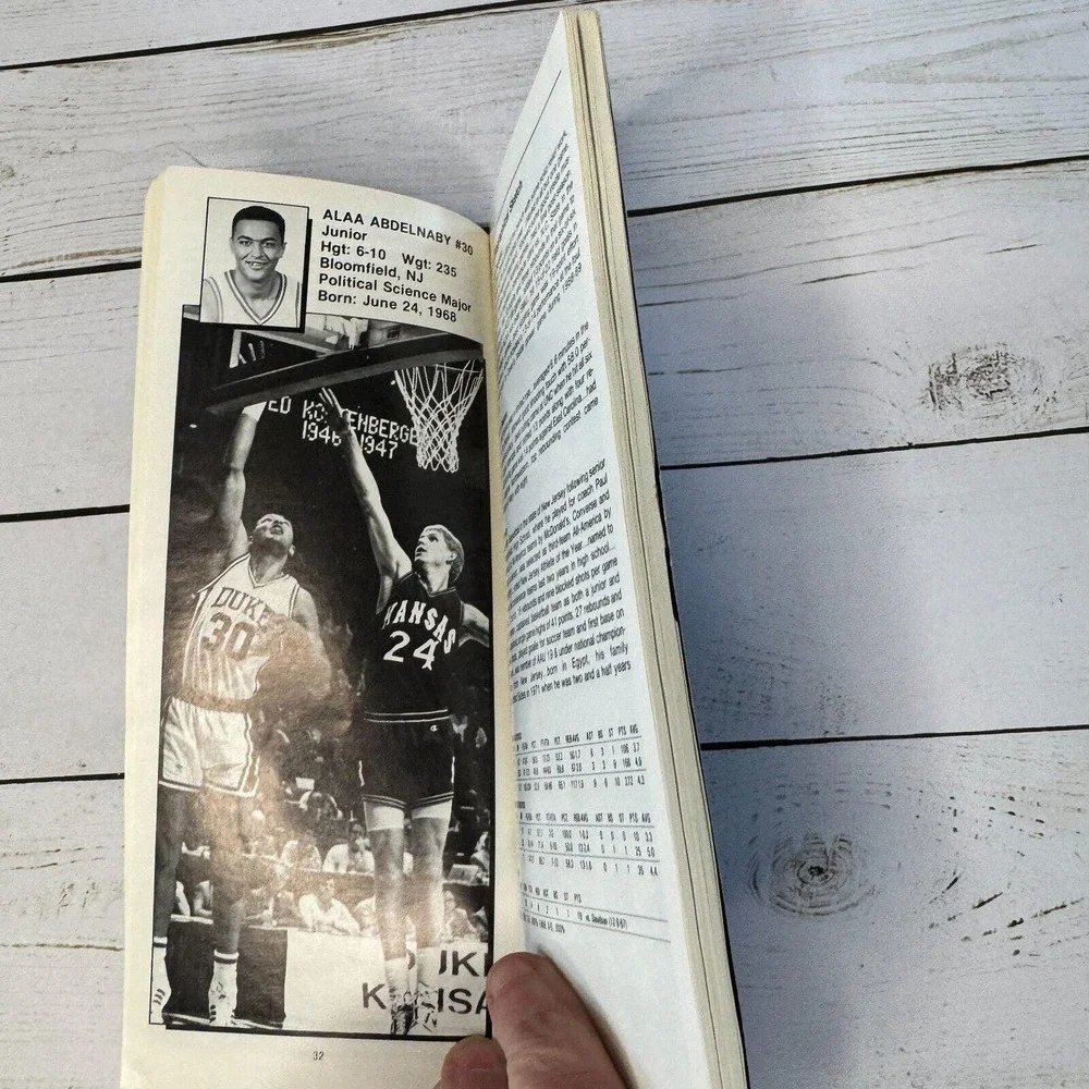 Vintage Duke Basketball 1988-89 Media Guide ACC Danny Ferry NCAA Memorabilia